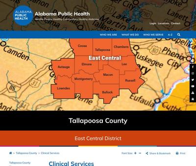 STD Testing at Tallapoosa County Health Department