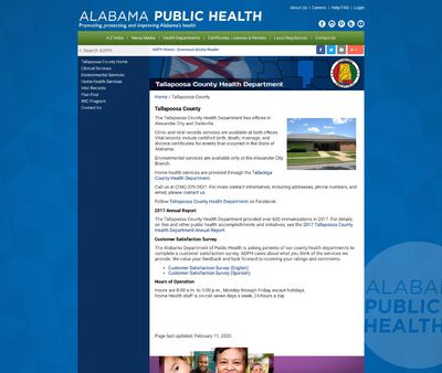 STD Testing at Alabama Department of Public Health (Tallapoosa County Health Department)