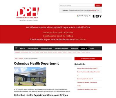 STD Testing at Columbus Health Department