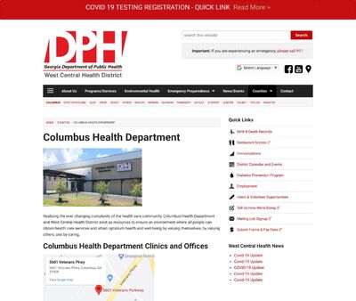 STD Testing at Columbus Health Department