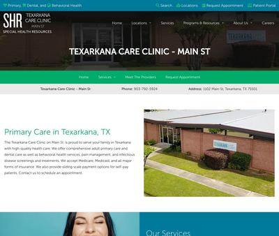 STD Testing at Texarkana Care Clinic, Special Health Resources