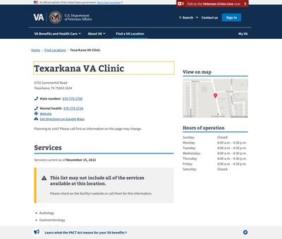 STD Testing at Texarkana VA Clinic