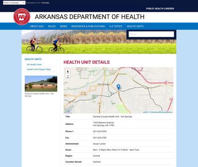 STD Testing at Garland County Health Department