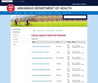 STD Testing at Arkansas Department of Health (Northwest Region)