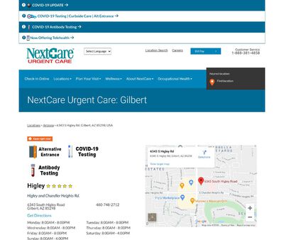 STD Testing at NextCare Urgent Care (Gilbert location)