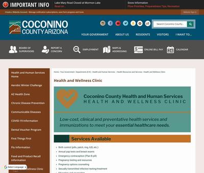STD Testing at Coconino County Health Services