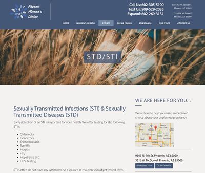STD Testing at Phoenix Women's Clinic