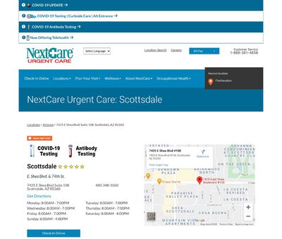 STD Testing at NextCare Urgent Care (Scottsdale)