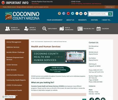 STD Testing at Coconino County, Arizona Health & Human Services