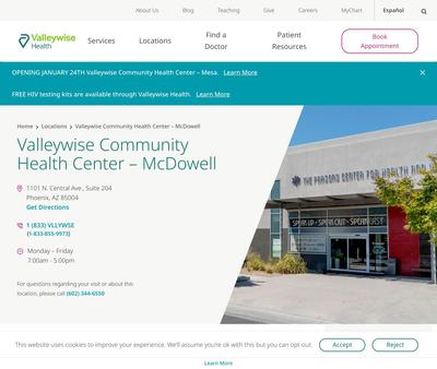 STD Testing at Valleywise Community Health Center - McDowell