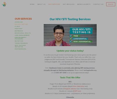 STD Testing at Southwest Center for HIV/AIDS