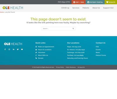 STD Testing at OLE Health North Napa Campus