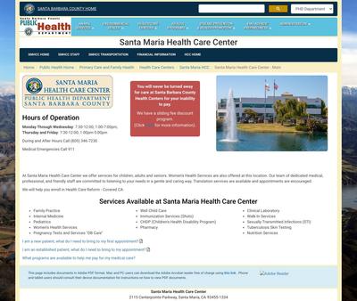 STD Testing at Santa Maria Health Care Center