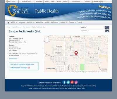 STD Testing at Barstow Public Health Clinic