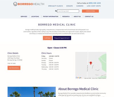 STD Testing at Borrego Medical Clinic