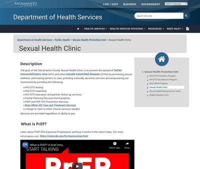 STD Testing at Sacramento County Public Health