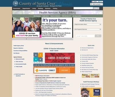 STD Testing at Santa Cruz Health Services Agency