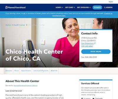 STD Testing at Planned Parenthood Northern California (Chico Health Center)