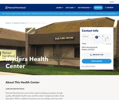 STD Testing at Planned Parenthood - Madera Health Center