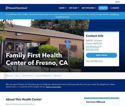 STD Testing at Planned Parenthood Mar Monte (Family First Health Center)