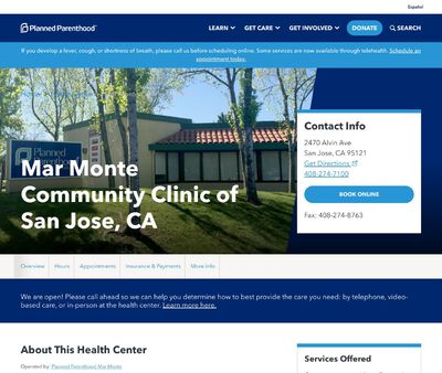 STD Testing at Planned Parenthood Mar Monte (Fulton Street Health Center)