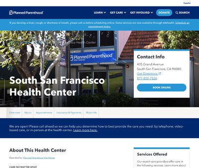 STD Testing at Planned Parenthood - South San Francisco Health Center