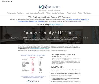 STD Testing at Orange County STD Center