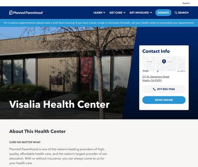 STD Testing at Planned Parenthood Mar Monte (Visalia Health Center)