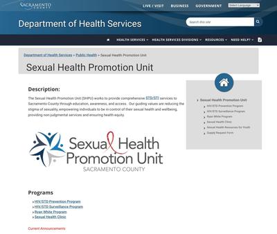 STD Testing at Sacramento County Health Department