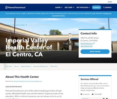 STD Testing at Planned Parenthood- Imperial Valley Health Center