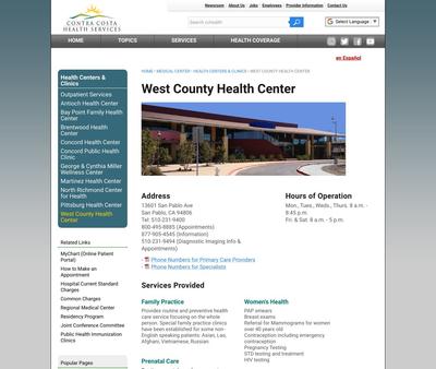 STD Testing at West County Health Center