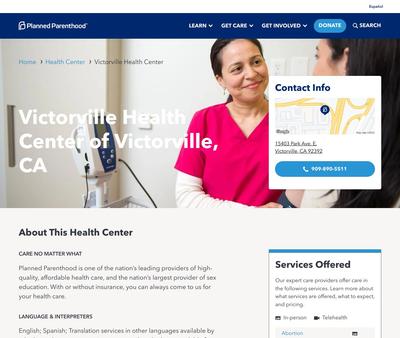 STD Testing at Planned Parenthood - Victorville Health Center