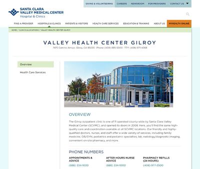 STD Testing at Valley Health Center Gilroy