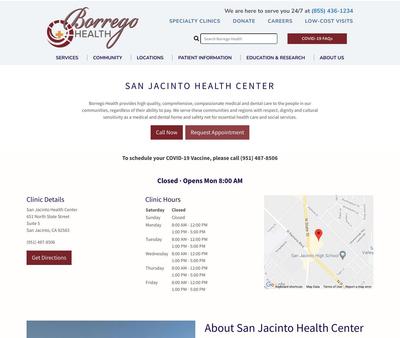 STD Testing at San Jacinto Health Center
