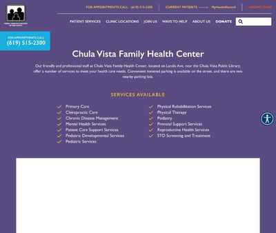 STD Testing at Chula Vista Family Health Center