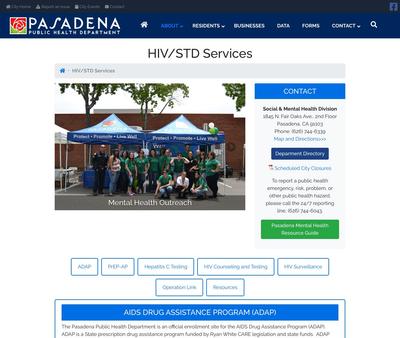 STD Testing at Pasadena Public Health Department
