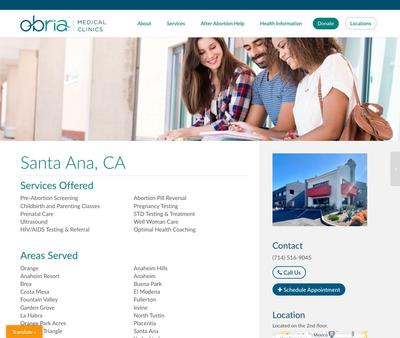 STD Testing at Obria Medical Clinics — Santa Ana