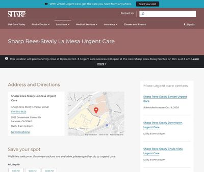 STD Testing at Sharp Rees-Stealy La Mesa Urgent Care