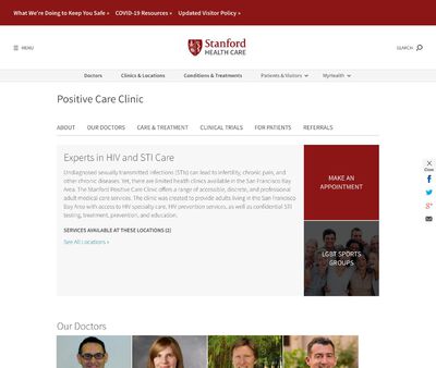 STD Testing at Stanford Positive Care Clinic