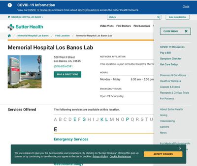 STD Testing at Memorial Hospital Los Banos Lab