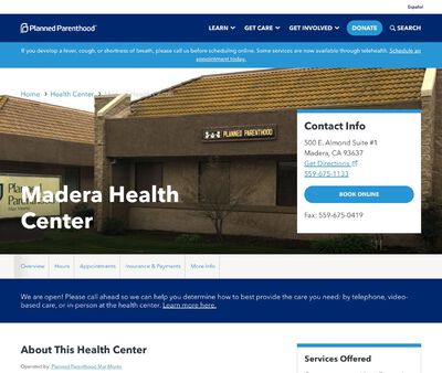 STD Testing at Planned Parenthood - Madera Health Center