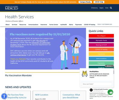 STD Testing at UC Merced Health Services