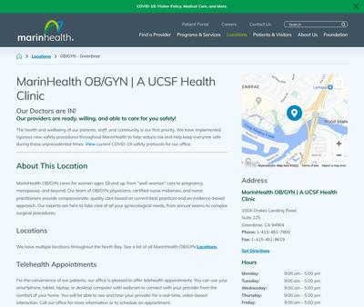 STD Testing at MarinHealth OB/GYN & Urogynecology | A UCSF Health Clinic