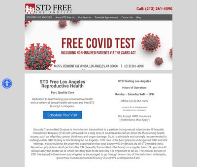 STD Testing at STD Free Los Angeles