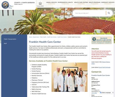 STD Testing at Santa Barbara County Public Health: Franklin Health Care Center