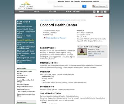STD Testing at Contra Costa County Health Services