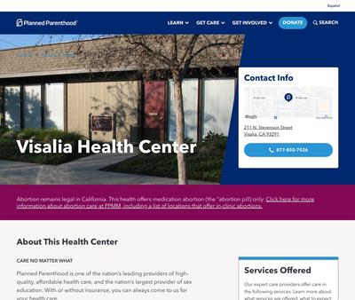 STD Testing at Planned Parenthood - Visalia Health Center