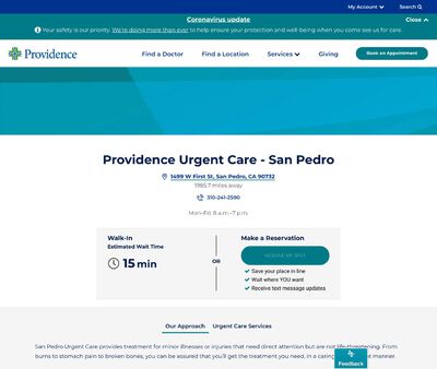 STD Testing at Providence Urgent Care - San Pedro