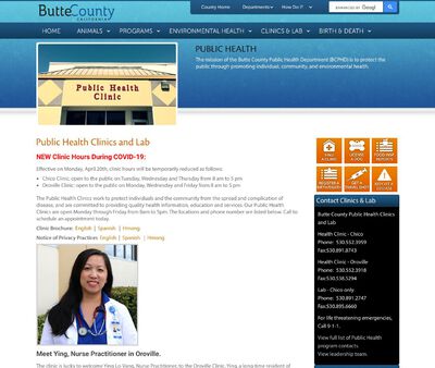 STD Testing at Butte County Public Health Department