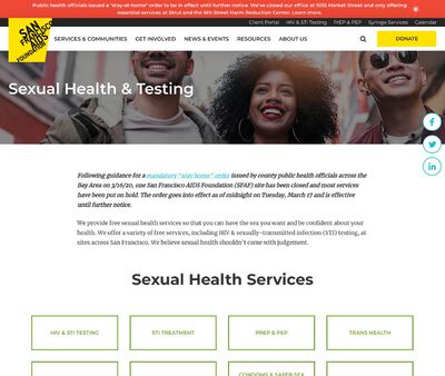 STD Testing at San Francisco AIDS Foundation